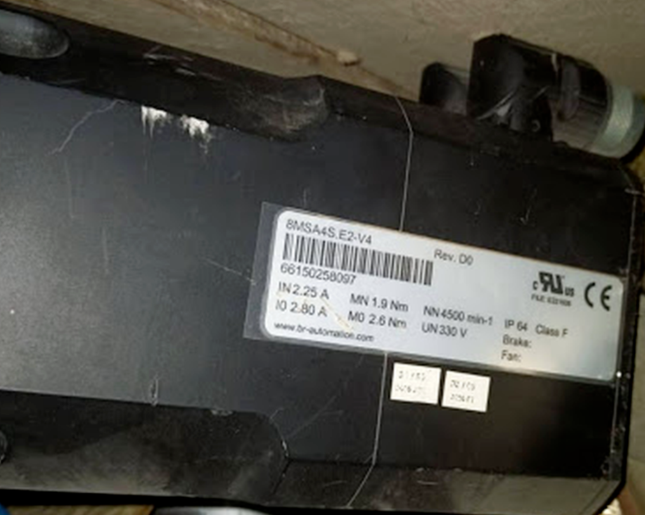 B&R 8MSA4S.E2-V4 Rev. D0 Servo Motor 8MSA4SE2V4 BR Automation