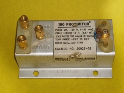 Bently Nevada P/N 20929-02 APRG112888 3000 Series Proximitor New