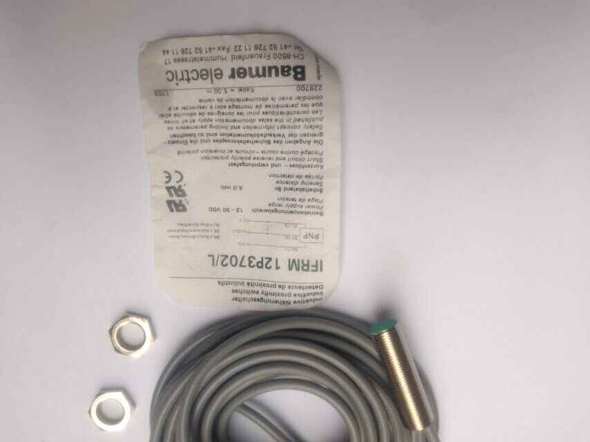 Baumer Electric IFRM 12P3702/L Inductive Proximity Switch IFRM12P3702L New - Image 4