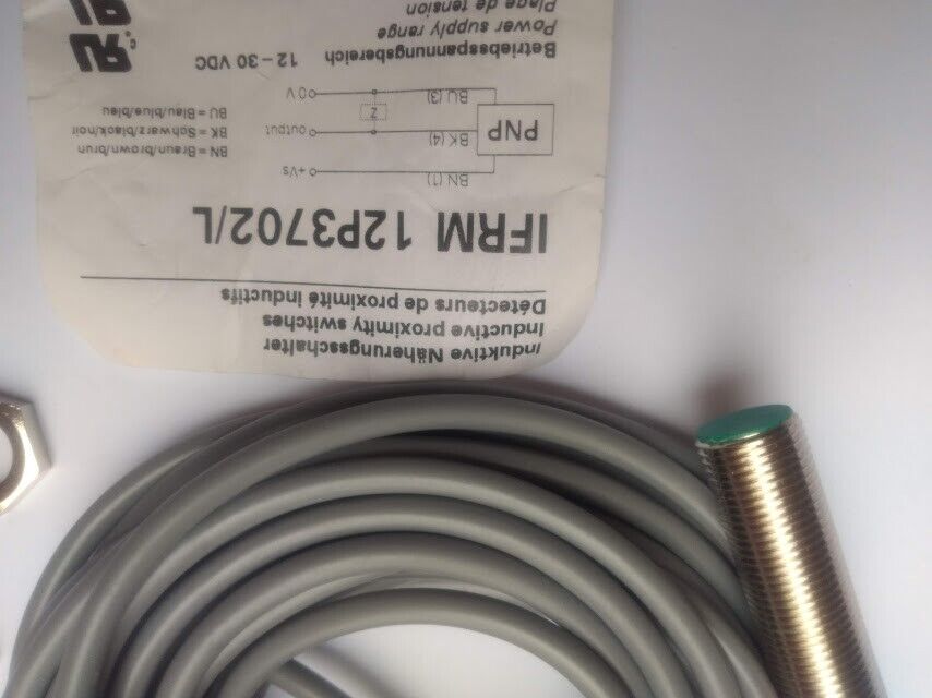 Baumer Electric IFRM 12P3702/L Inductive Proximity Switch IFRM12P3702L New - Image 3