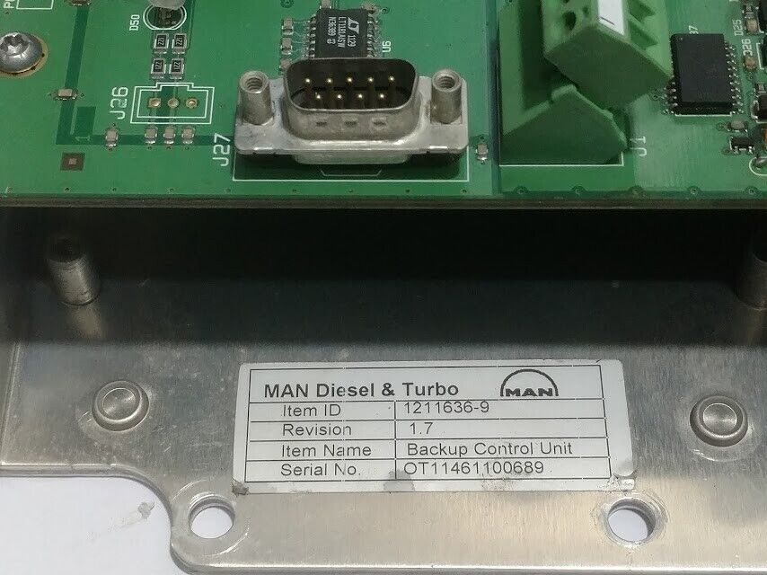 MAN Diesel & Turbo 1211636-9 Rev 1.7 Backup Control Unit 1881368-7 Rev 1.3 - Image 4