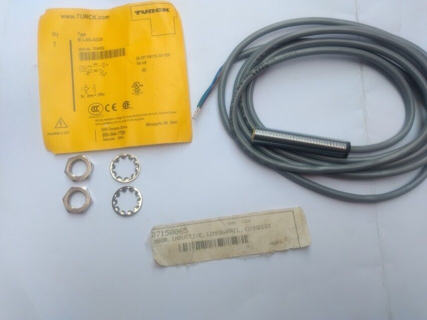 Turck elektronik BI 2-g12-AZ33X inductive sensor T1304002 PROXIMITY New - Image 3