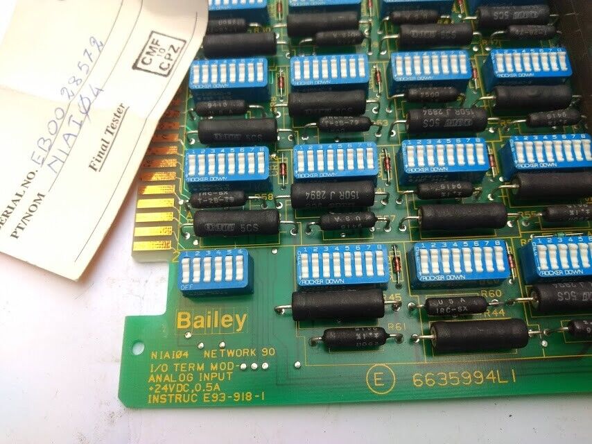 Bailey 6635994LI NIAI04 Infi 90 I/O Term Mod. Analog NIAIO4 Elsag Bailey New - Image 9
