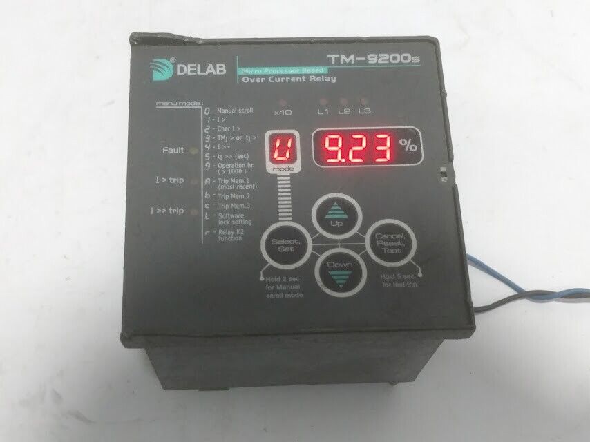 DELAB TM-9200s micro processor based over current relay TM-9200s-u240n-5a - Image 3