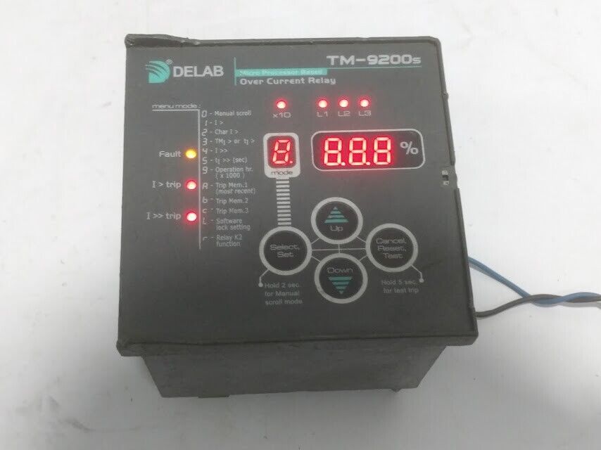 DELAB TM-9200s micro processor based over current relay TM-9200s-u240n-5a - Image 2