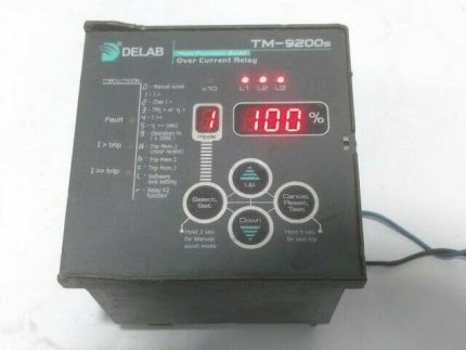 DELAB TM-9200s micro processor based over current relay TM-9200s-u240n-5a