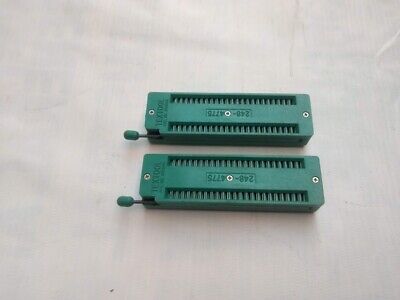 Textool 248-4775 3763459 ZIP Sockets 2484775 Lot Of 2