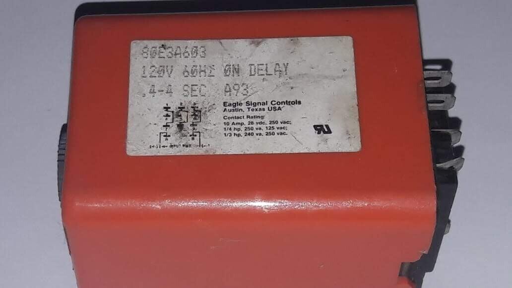 Eagle signal controls 80e3a603 120v 60hz on delay Peelle 079402 - Image 3