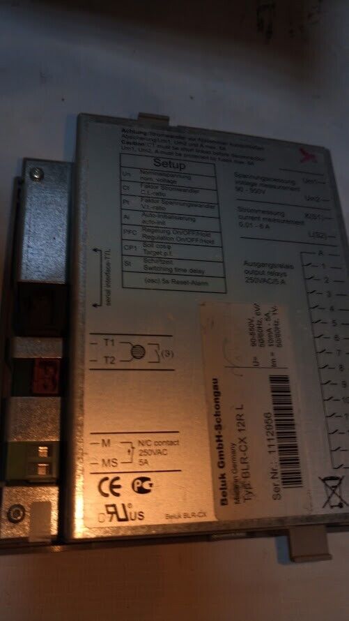 Beluk GmbH Schongau BLR-CX 12R L Beluk BLR-CX12RL Power Factor Regulator - Image 3