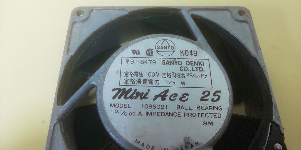 SANYO DENKI 09S09 MINI ACE 25 K049 IMPENDANCE PROTECTED FAN - Image 7