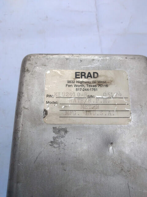 ERAD UDAC LKU2910-R ERAD UDAC KLU2900 Rate / R.P.M Meter - Image 9