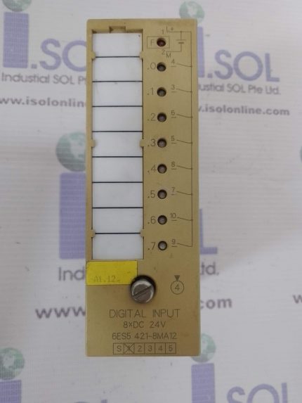 Siemens Simatic S5 6ES5 421-8MA12 E-Stand: 01 Digital Input / Output Module