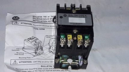 Allen-Bradley Bulletin 700-RL220A1 Ser B Type R Electrically Held Relay 700