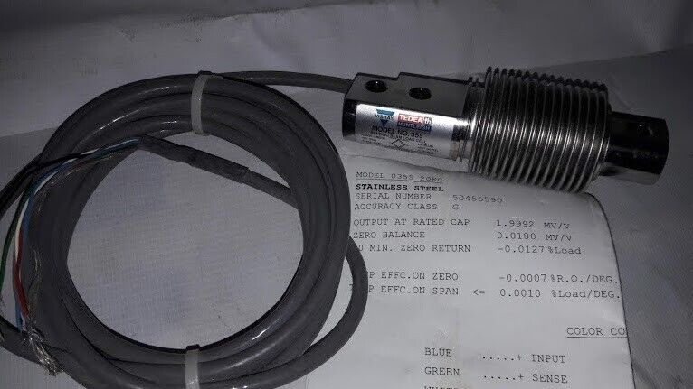 New Vishay TEDEA HUNTLEIGH Model 355 Bending Beam Load Cell Stainless Steel - Image 3