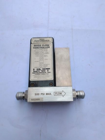 Unit Instruments UFC-1100A 15 SCCM GAS 500 Psi Max Mass Flow Controller