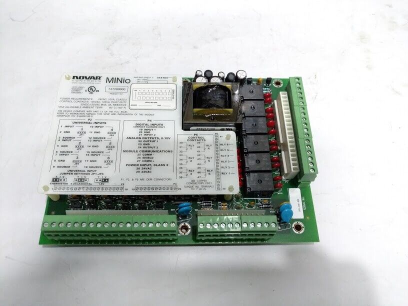 Novar Controls P/N 5700952 301155020 Rev 0 MINio INPUT/OUTPUT Module 24VAC New - Image 9
