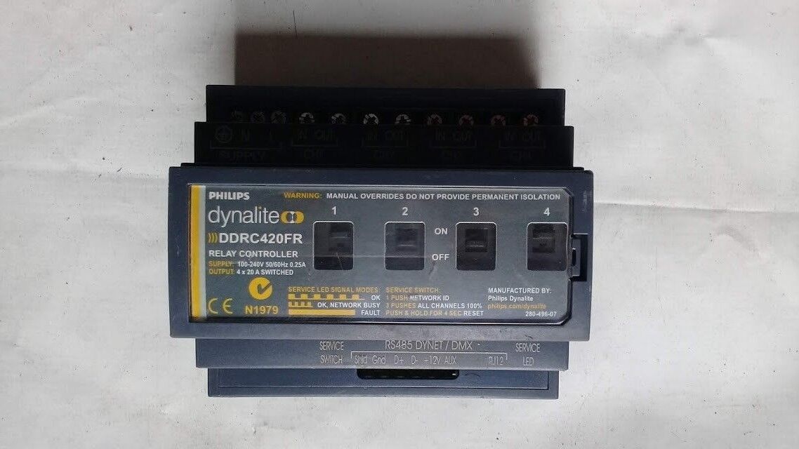 Philips Dynalite DDRC420FR Relay Controller 100-240V 0.25A - Image 4
