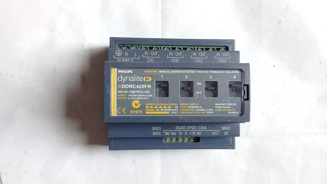 Philips Dynalite DDRC420FR Relay Controller 100-240V 0.25A