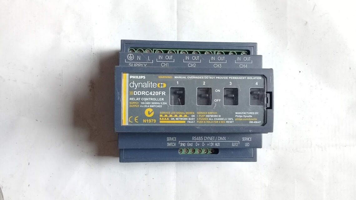 Philips Dynalite DDRC420FR Relay Controller 100-240V 0.25A - Image 2