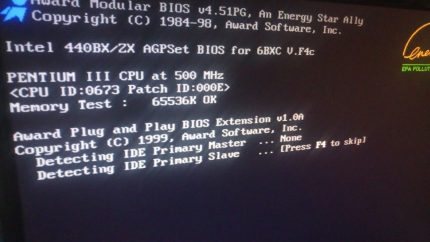 GA-6BXC Rev. 2.0 Intel 440BX/ZX 6BXC V.F4c PIII 500Mhz 64MB RAM Industrial Board