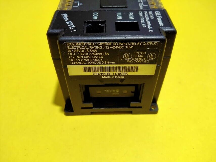 GE Fanuc IC620MDR114D Micro Programmable Controller IC620MDR114D0295 - Image 2