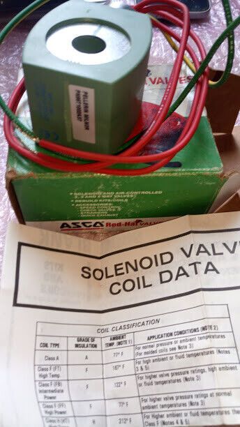 New ASCO Red-Hat 96T1002A37 Solenoid and Air-Controlled 2,3 & 4 way Valves