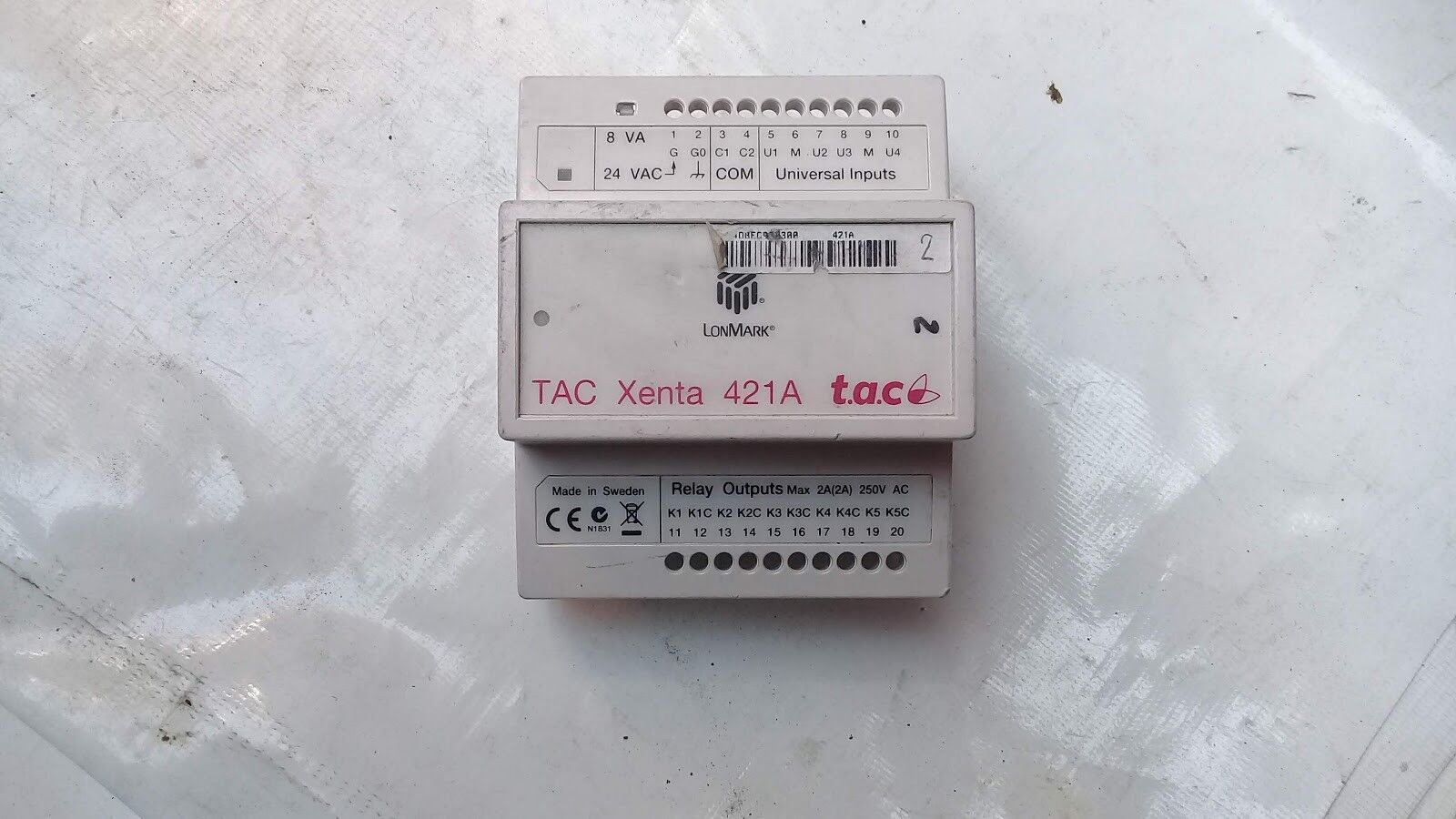 Schneider Tac Xenta 421A 0-073-0245-0 Programmable Controller Ver 1.14 HW 2