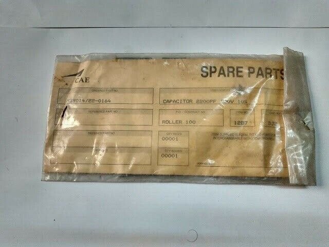 CAE Electronics LTD M39014/22-01.64 Capacitor 2200PF 100V 10% M39014220164 New - Image 6