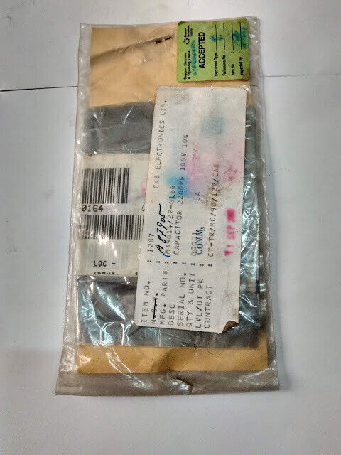 CAE Electronics LTD M39014/22-01.64 Capacitor 2200PF 100V 10% M39014220164 New - Image 4