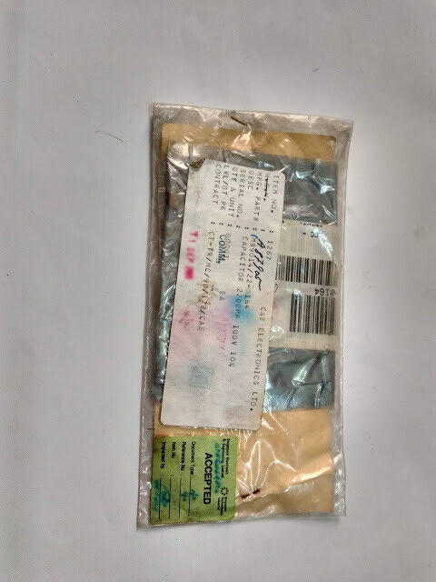 CAE Electronics LTD M39014/22-01.64 Capacitor 2200PF 100V 10% M39014220164 New - Image 3
