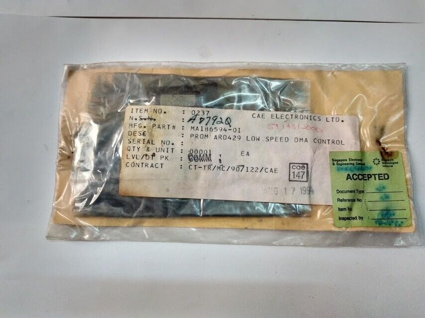 CAE Electronics LTD MA186594-01 Prom AR0429 Low Speed DMA Control MA18659401 - Image 2