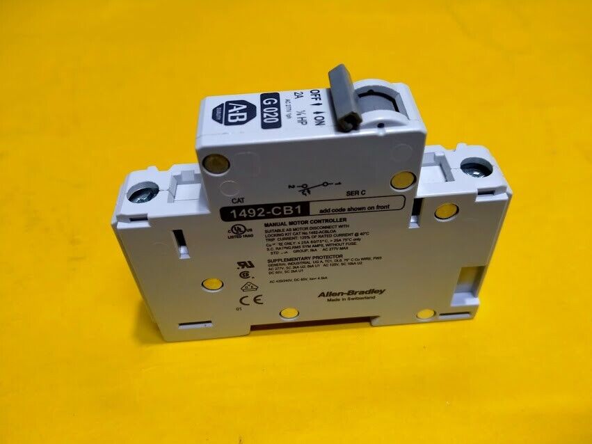 Allen Bradely 1492-CB1G020 Ser. C Manual motor controller New - Image 4