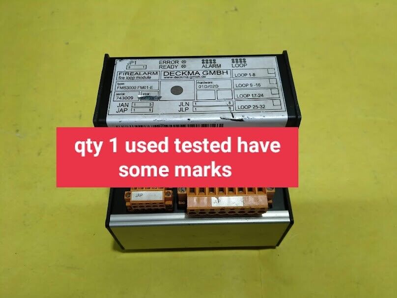 Deckma GMBH Fire Alarm Fire Loop Module-Control Panel Model FMS 3000 FM01-E - Image 5