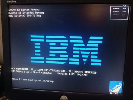 IBM Industrial SBC 586VE Ver. 1.05 AMD K6-2 300Mhz 20L1219 IBM FRU P/N. 47L2909