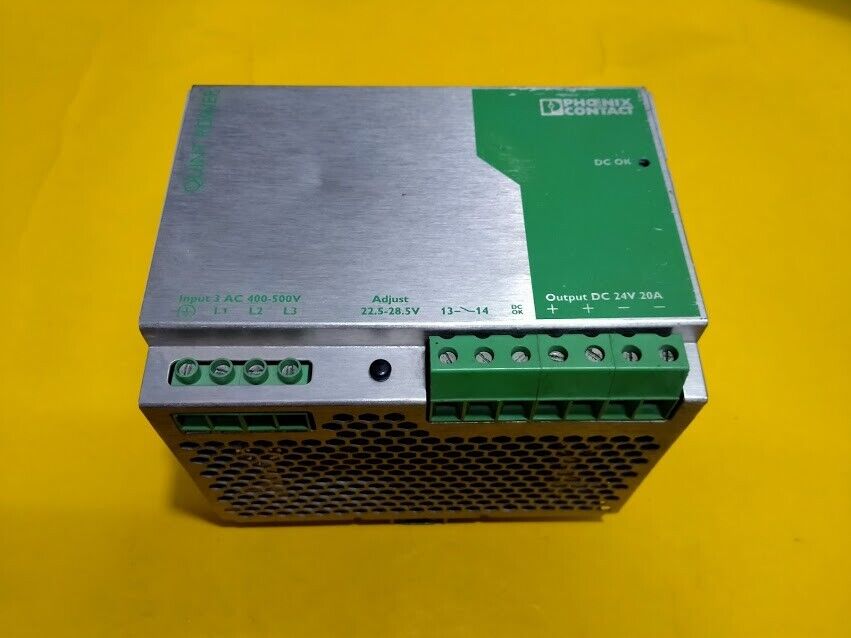 Phoenix Contact QUINT-PS-3X400-500AC/24DC/20 P/N 120266.8 Power Supply