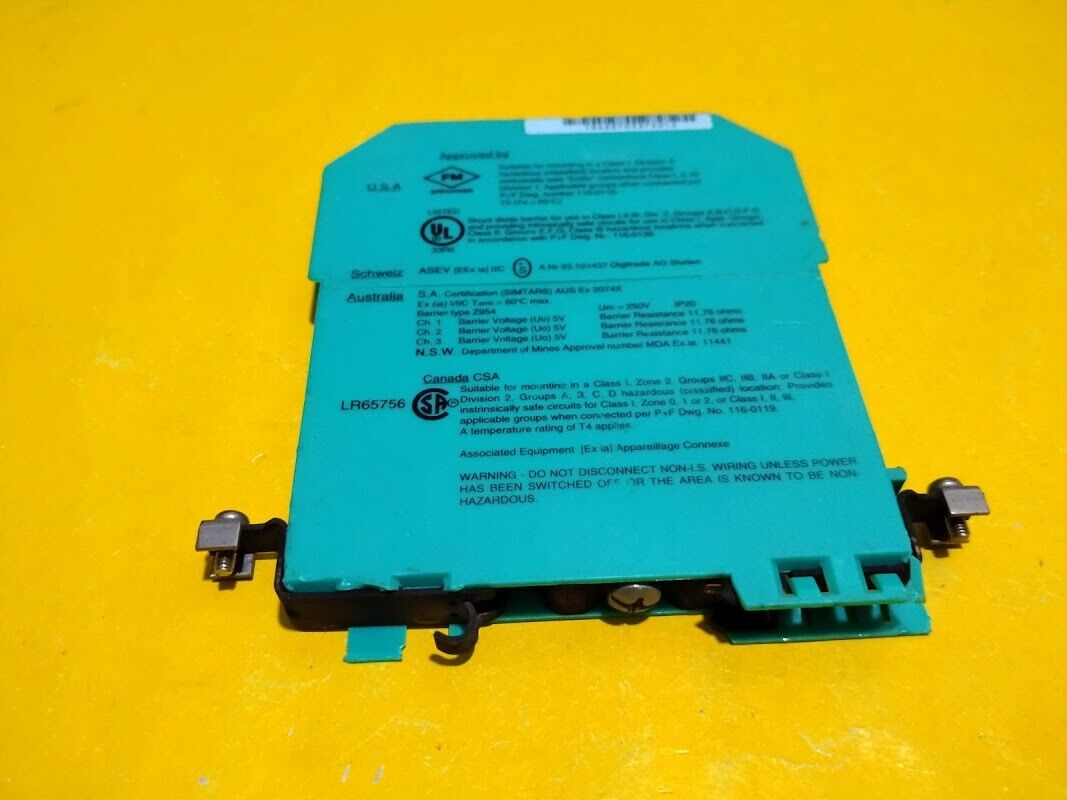Pepperl+Fuchs 4pcs Z954 Nr. 71863 Safe Snap Barrier Z-Series Lot of 4 - Image 3