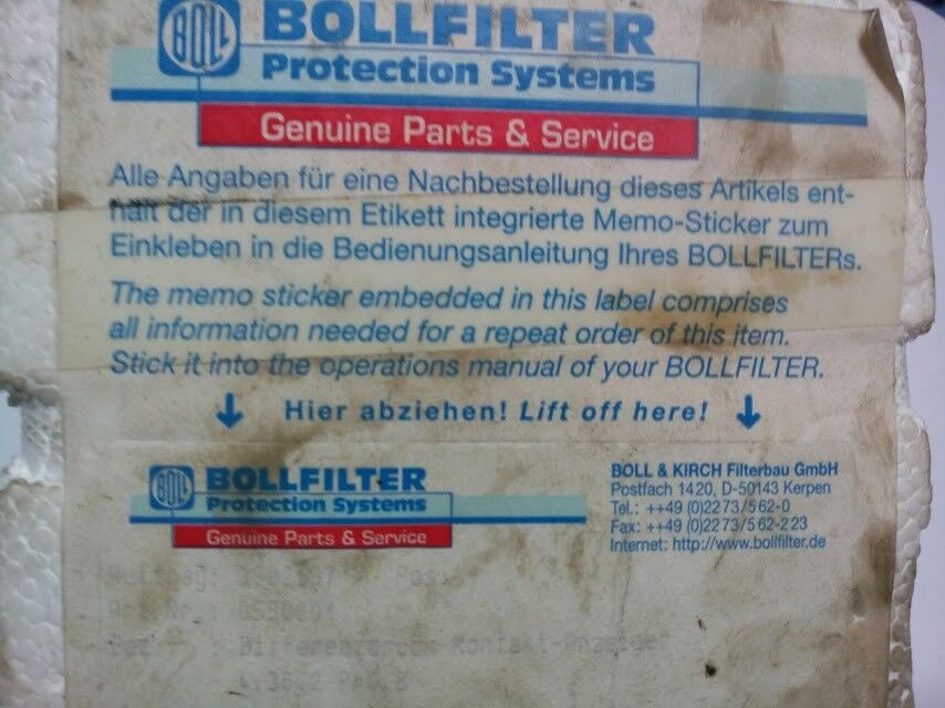 New Bollfilter Protection systems 4.36.2 DIFFERENTIAL PRESSURE INDICATOR 0550001 - Image 6