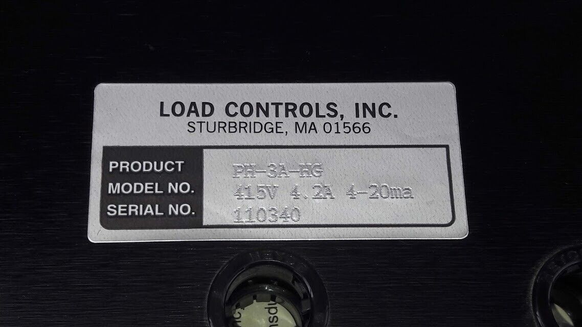 Load Controls PH-3A-HG Power Cell 415V 4.2A 4-20ma PH3AHG New - Image 7