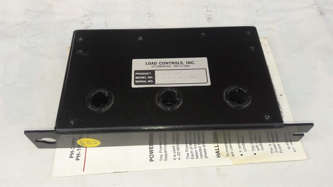 Load Controls PH-3A-HG Power Cell 415V 4.2A 4-20ma PH3AHG New - Image 6