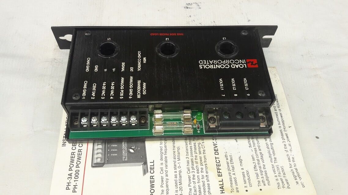 Load Controls PH-3A-HG Power Cell 415V 4.2A 4-20ma PH3AHG New