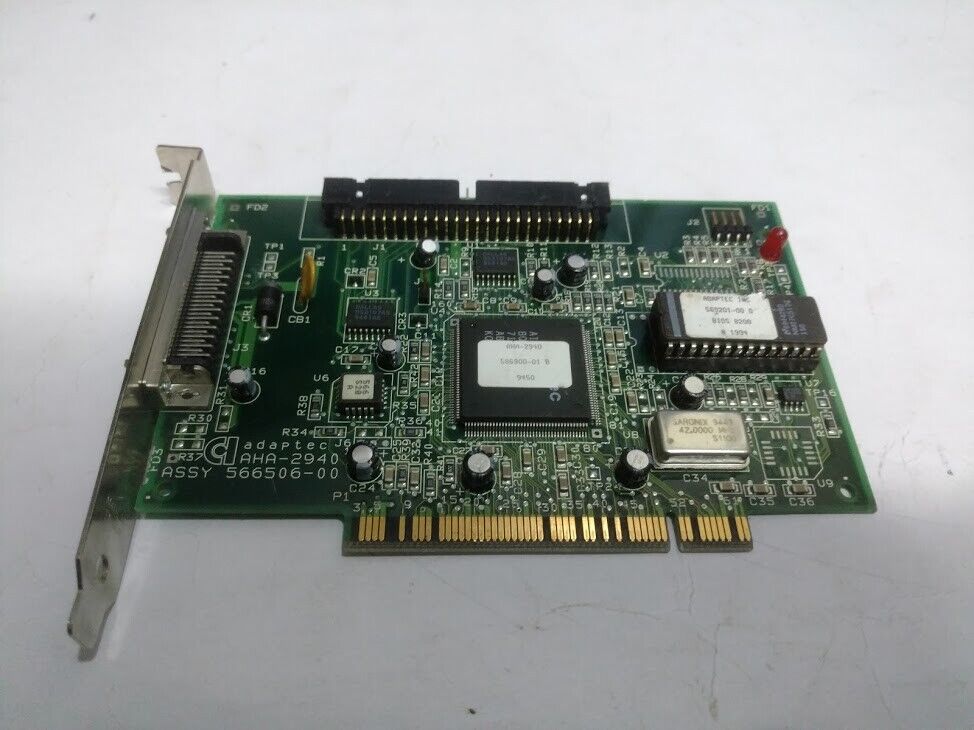 Adaptec AHA-2940 Bios V1.11 Assy 566505-00 PCI SCSI controller card 569201-00 D - Image 3