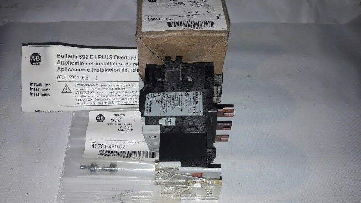 Allen-Bradley Bulletin 592-EEBC Ser B Overload Relay With 40751-480-02 MTG