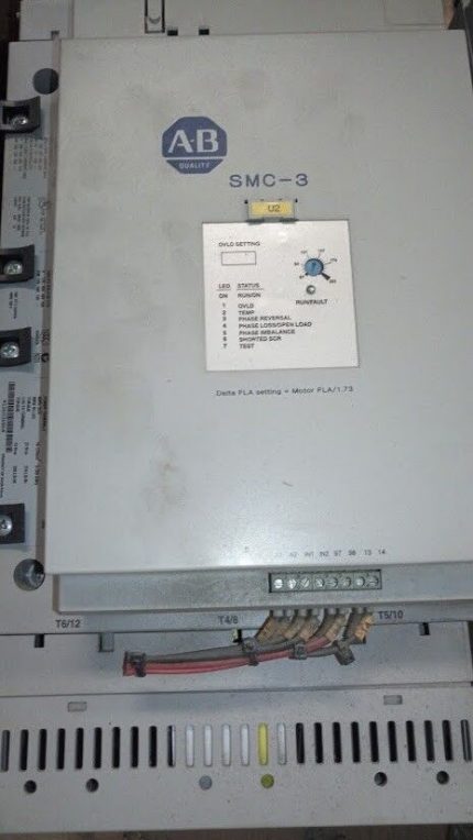 Allen-Bradley soft start 150-C201NBD SER. B with SMC-3 40891-454-11 FRN. 2.09