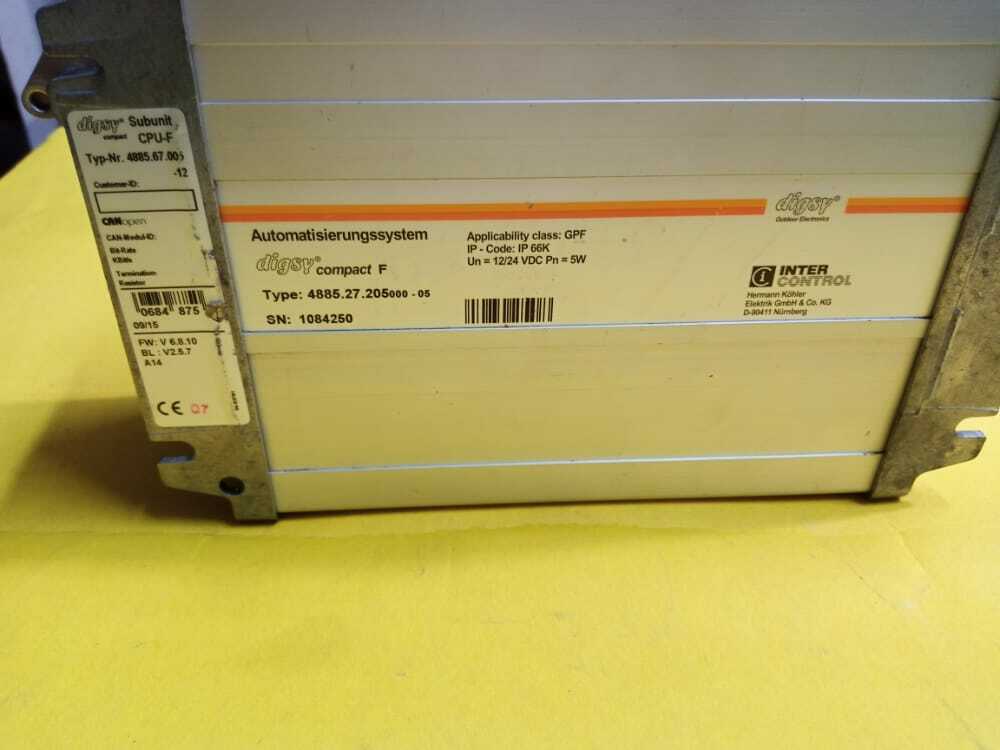 Inter Control Digsy Compact F 4885.27.205000-05 CPU-F 4885.67.005-12 FW:V6.8.10 - Image 2