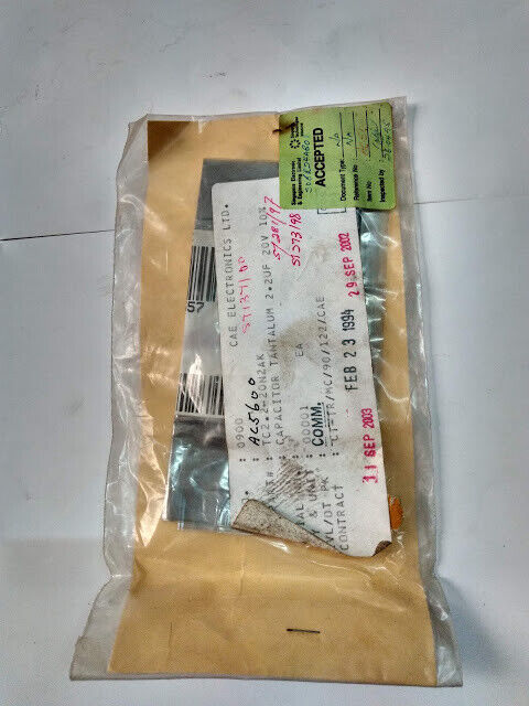 CAE Electronics LTD TC2.2-20N2AK Capacitor Tantalum 2.2UF 20V 10% TC2220N2AK New - Image 4