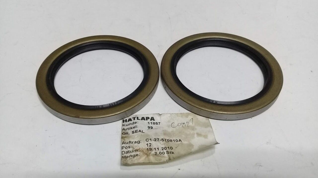 New Hatlapa 11857 art 99 TA 3.250 4.250 0.375 oil Seal 2pcs Marine Store Spare - Image 5