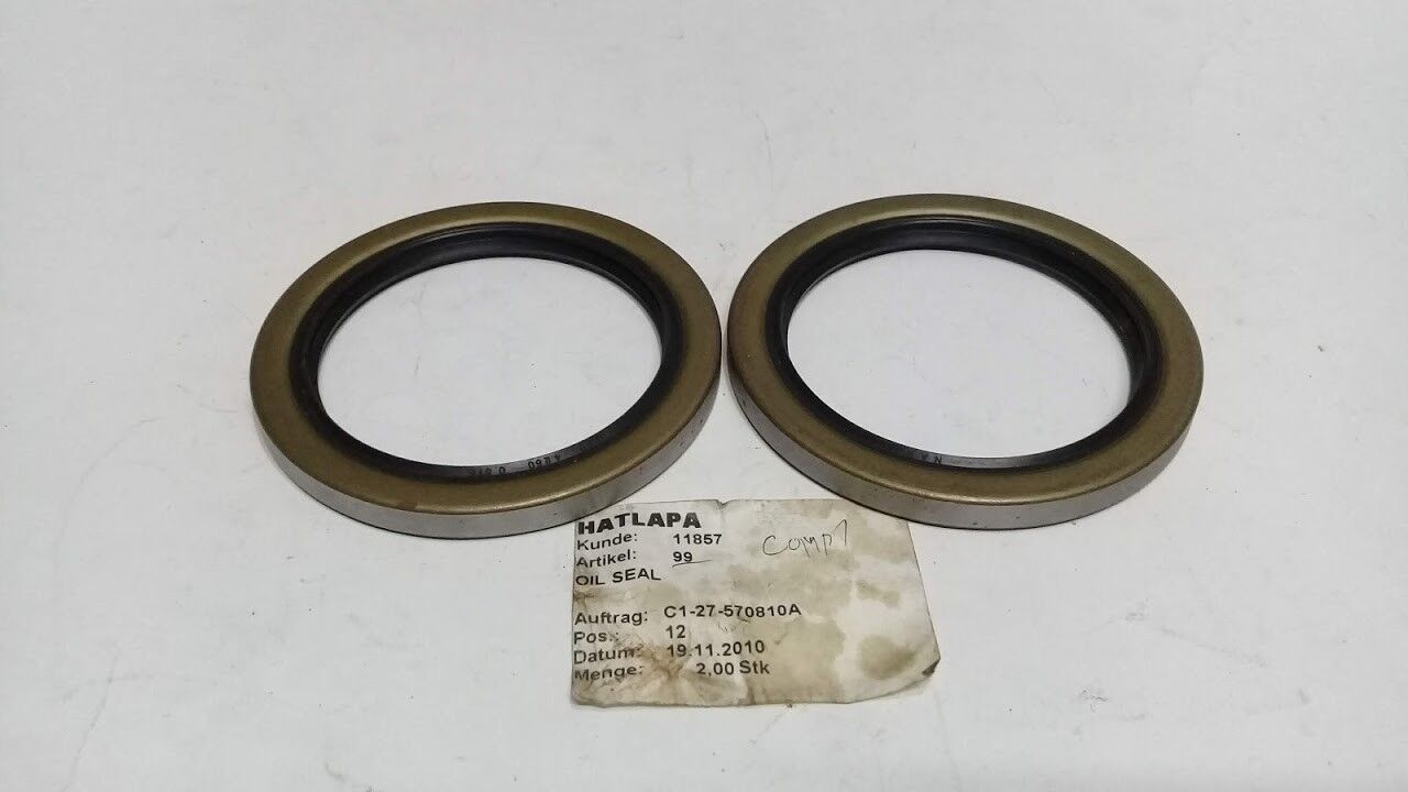 New Hatlapa 11857 art 99 TA 3.250 4.250 0.375 oil Seal 2pcs Marine Store Spare - Image 4
