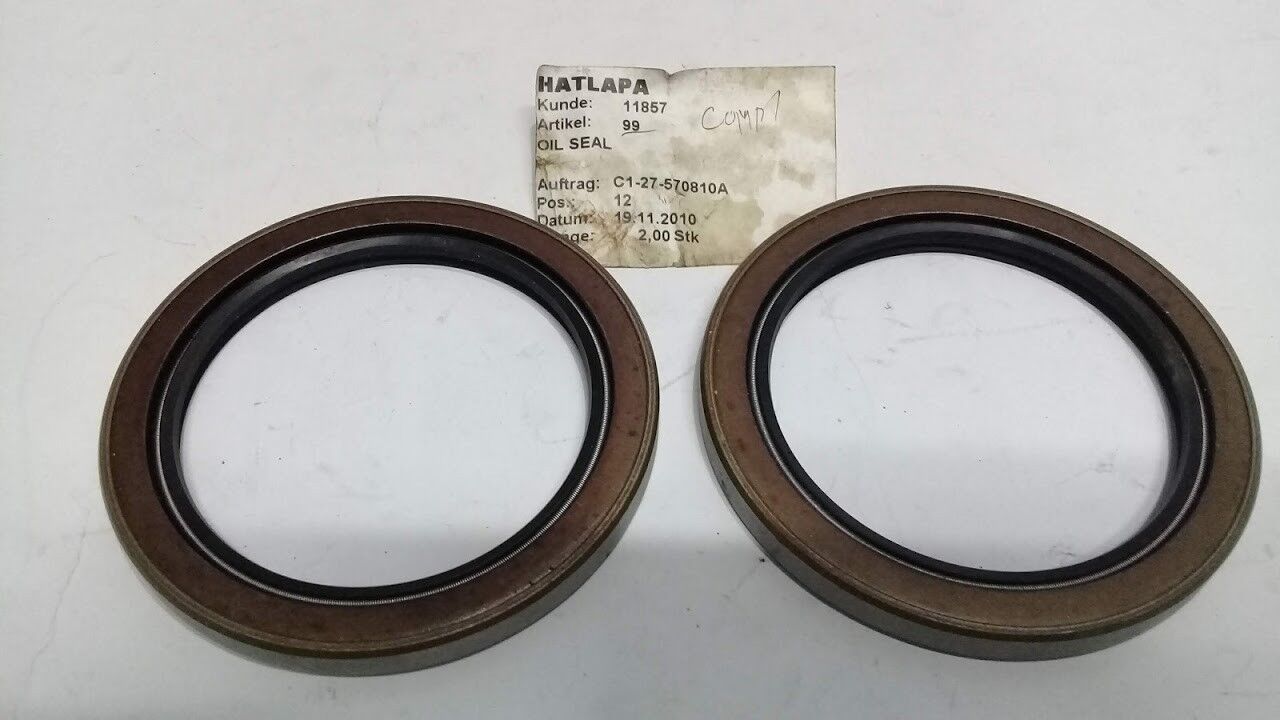 New Hatlapa 11857 art 99 TA 3.250 4.250 0.375 oil Seal 2pcs Marine Store Spare - Image 2