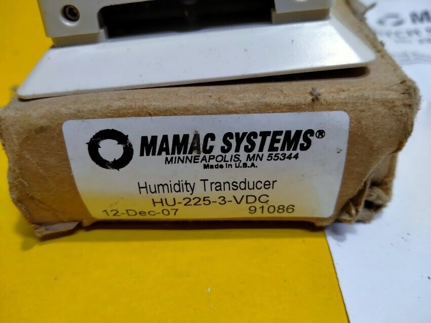 Mamac Systems HU-225-3-VDC Humidity Transducer HU2253VDC New - Image 2