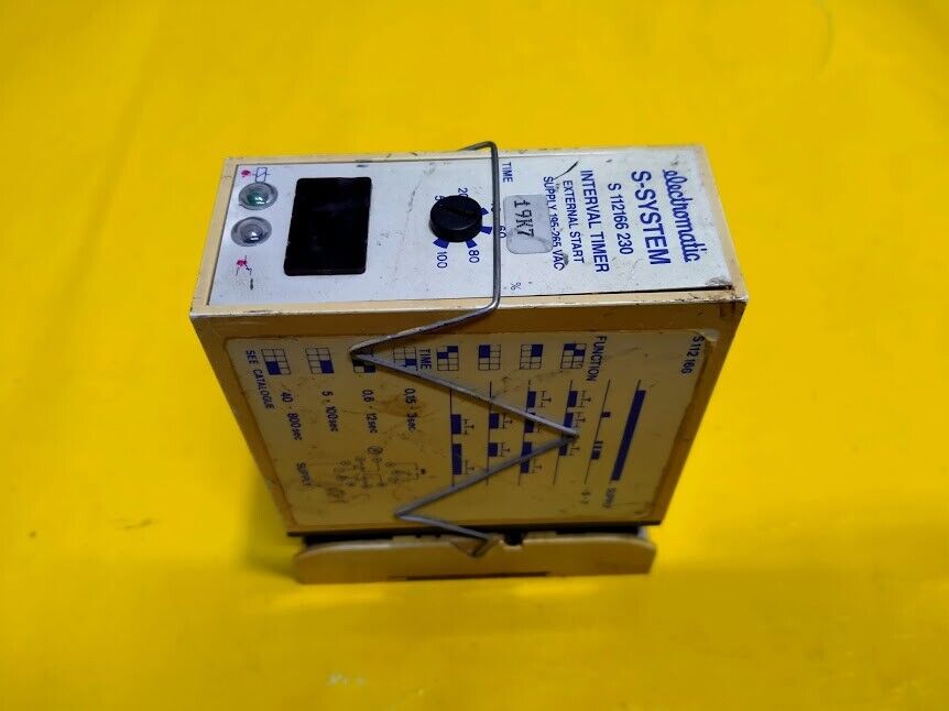 Electromatic S-System S-112166-230 INTERVAL TIMER 195-265VAC - Image 3